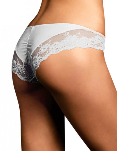 Maidenform womens Comfort Devotion Lace Thong Panties, White