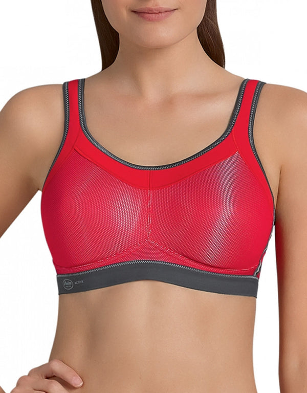 Anita Momentum Pro Sports Bra in Red - Busted Bra Shop