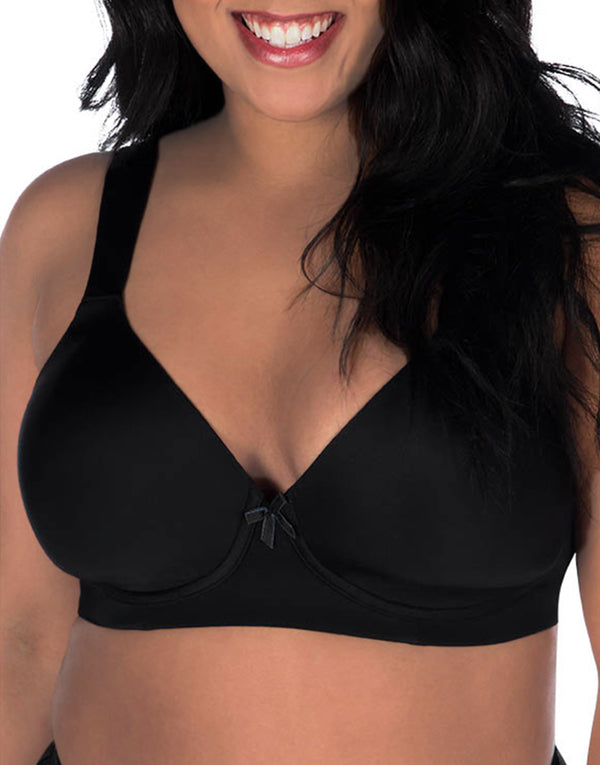 Leading Lady The Ava - Scalloped Lace Underwire Bra In Black, Size
