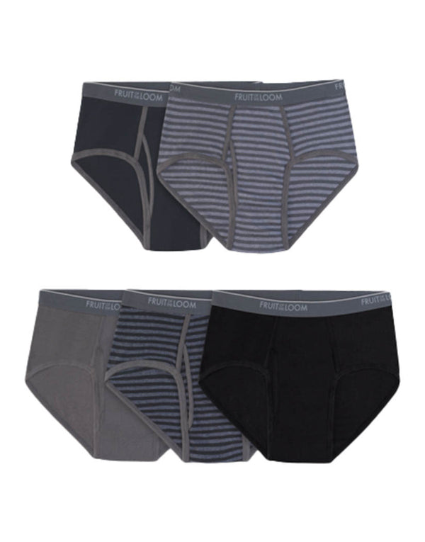 Stripes & Solids Briefs - 6 Pack by Fruit Of The Loom