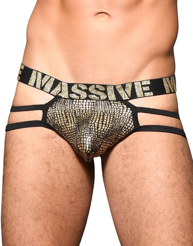 Andrew Christian Plush Leopard Thong w/ Almost Naked 92296