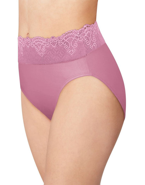 Bali LD62 Lace Desire Microfiber Hi-Cut Brief Panty #Sponsored