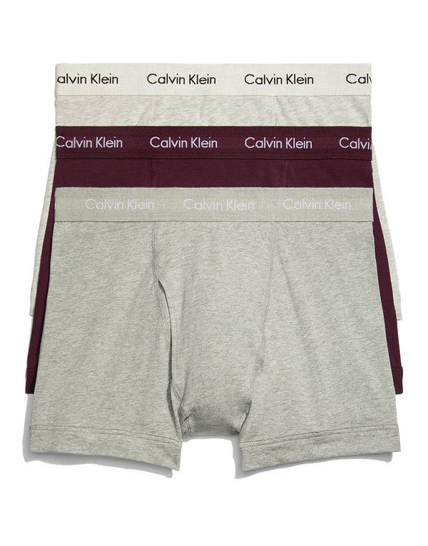 Calvin Klein Contour Pouch Cotton Briefs In Heather Grey