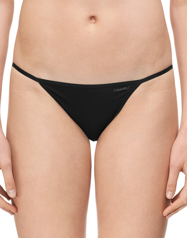 Buy Calvin Klein Black Logo Regular Fit Bikini Briefs for Women