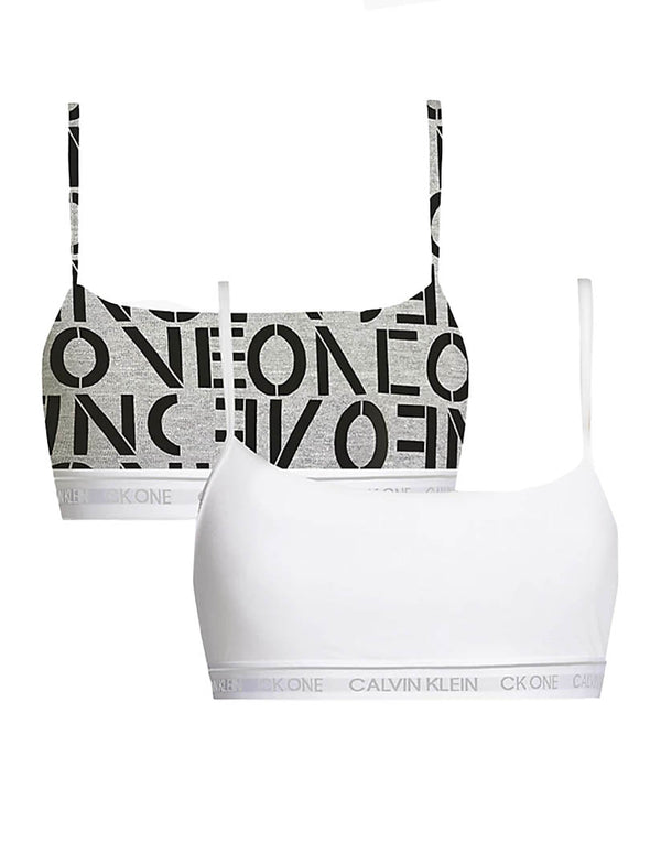 Calvin Klein CK One Cotton 2 Pack Bralette - Belle Lingerie