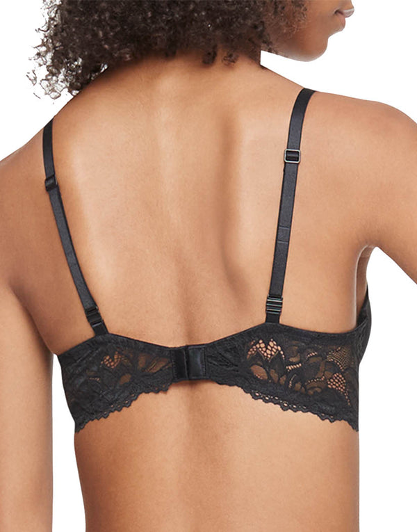 Calvin Klein QF3994 CK Black Audacious Lace & Satin Bralette