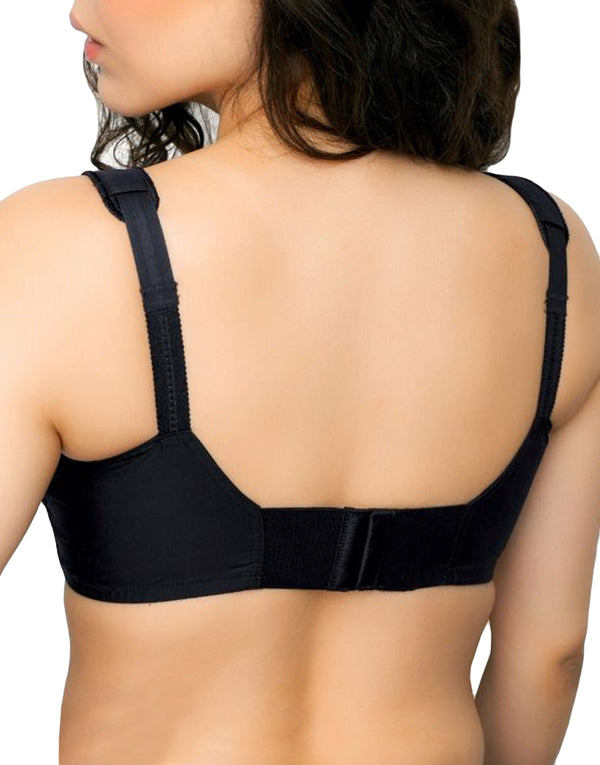 EXQUISITE FORM 5100532 Fully Original Wireless Full-Coverage Bra with Back  Closure, Black, 42DDD : : Clothing, Shoes & Accessories