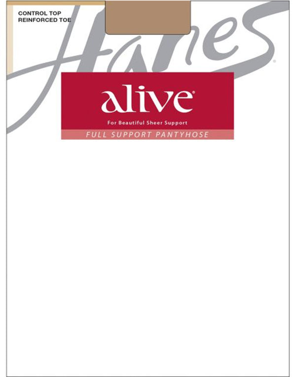 Hanes Alive Full Support Pantyhose Control Top #810 - Heads of Class