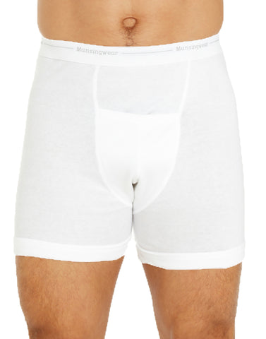 Rib Soft Big Pouch Underwear Custom Boxers White Mens Underwear
