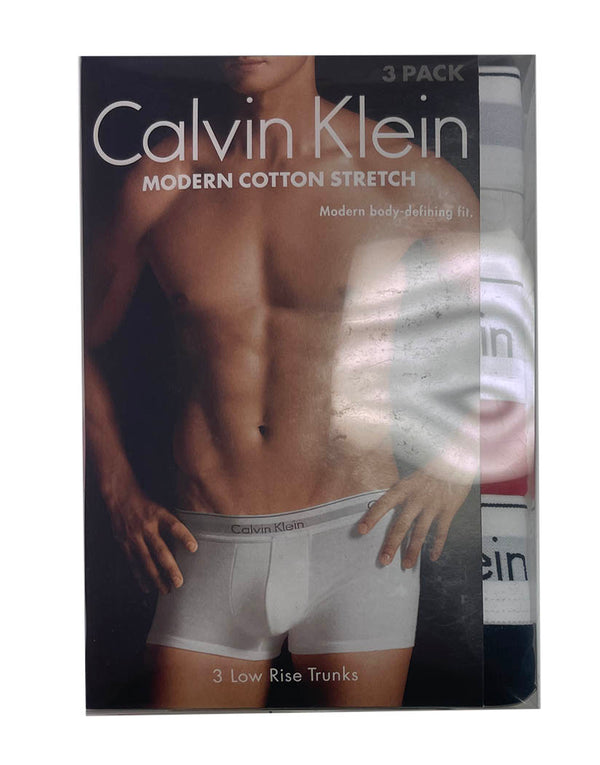 1 Pack of 3 CALVIN KLEIN MENS Modern Cotton Stretch Thongs G