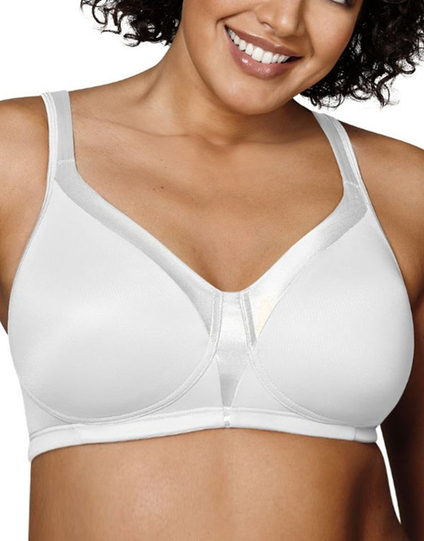 18 Hour Silky Soft Smoothing Wirefree Bra White 46B by Playtex