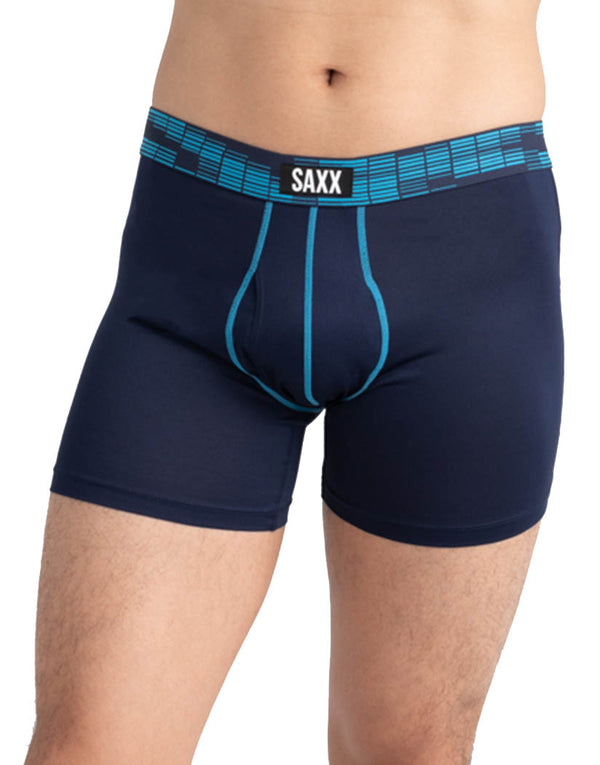 Pack of 2 Saxx Sport Mesh Brief Fly Boxers Red Black