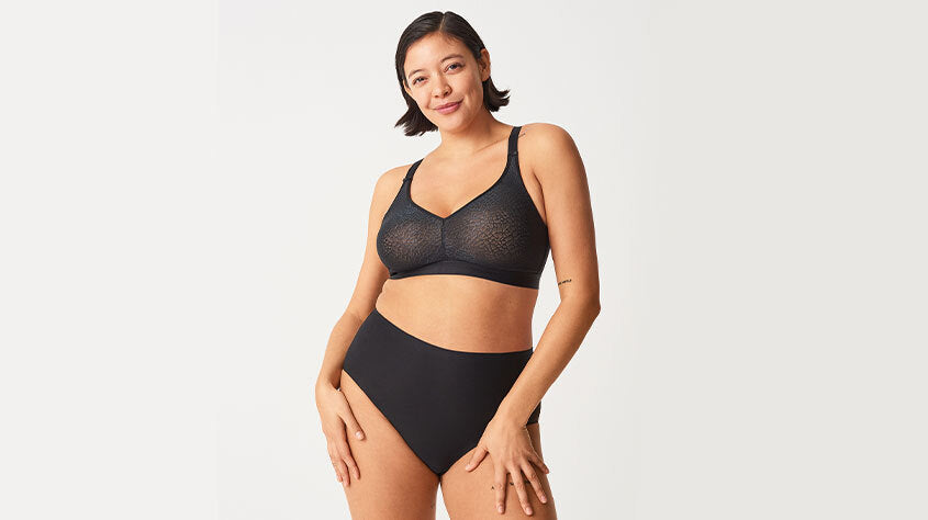 Ease back into bras with Knix's NEW Lace Racerback and Deep-V