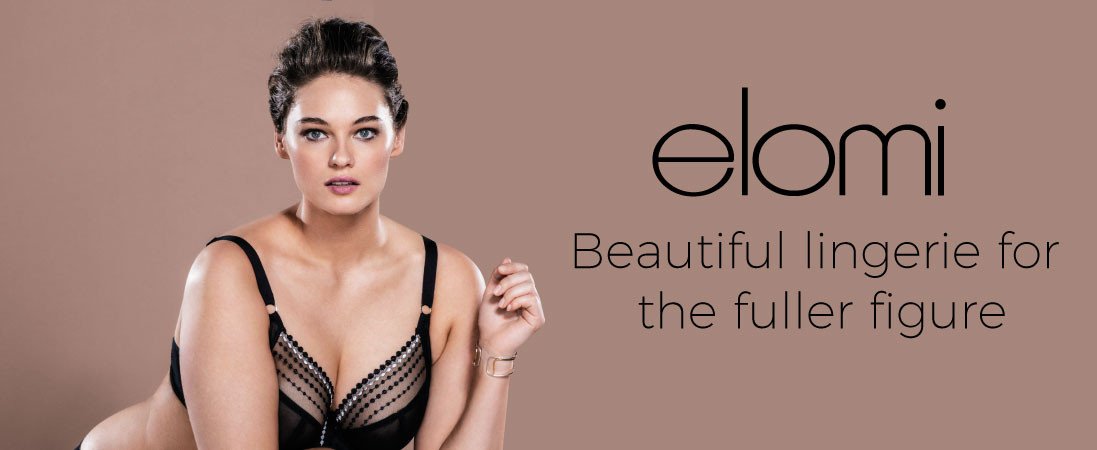 Elomi Women's Plus Size Roxanne Sexy Sheer Vinyl-Look Underwired Plunge  Bra, Black, 36DD at  Women's Clothing store