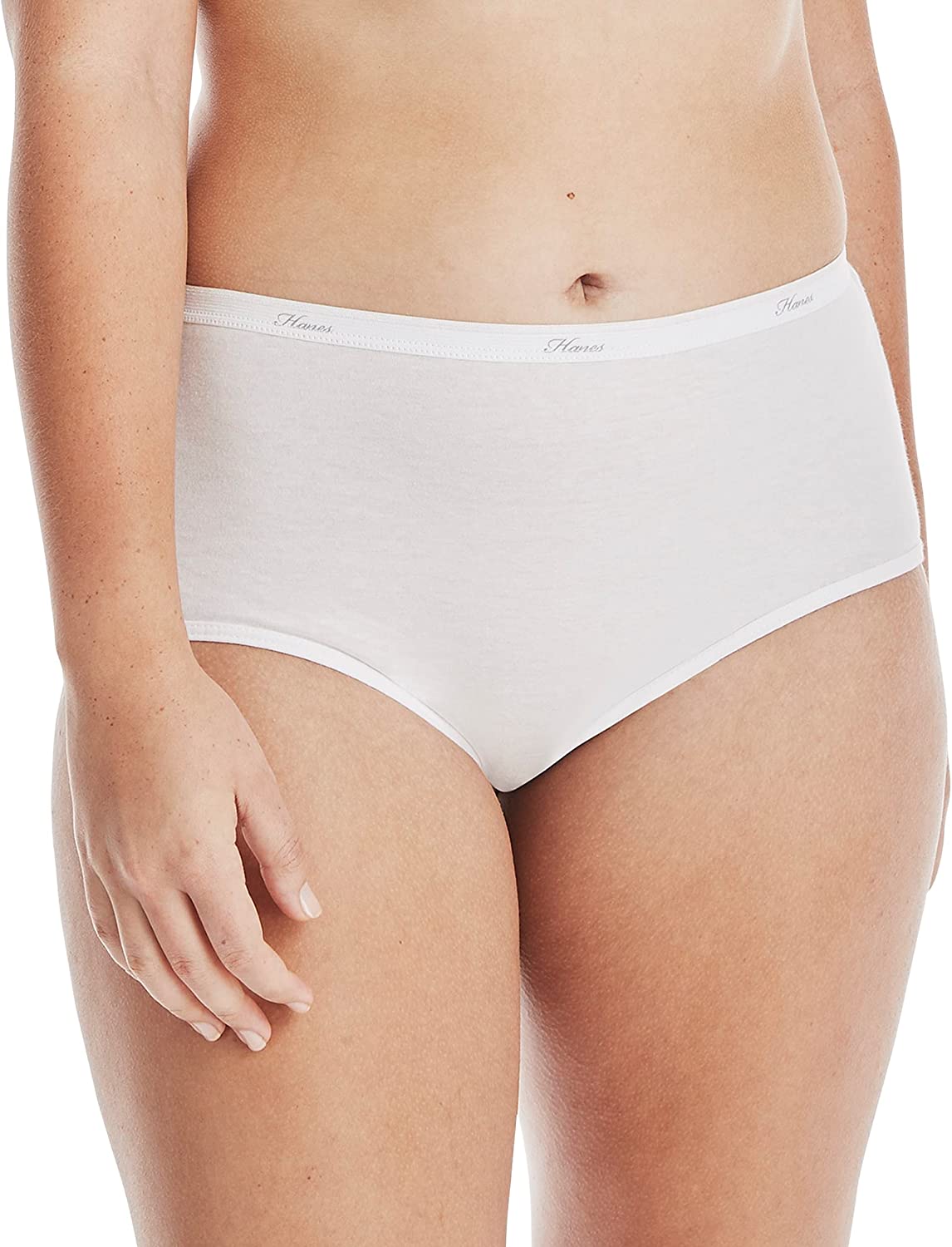 Hanes Women's 6Pack 100% Cotton Bikini Underwear Ladies Panties