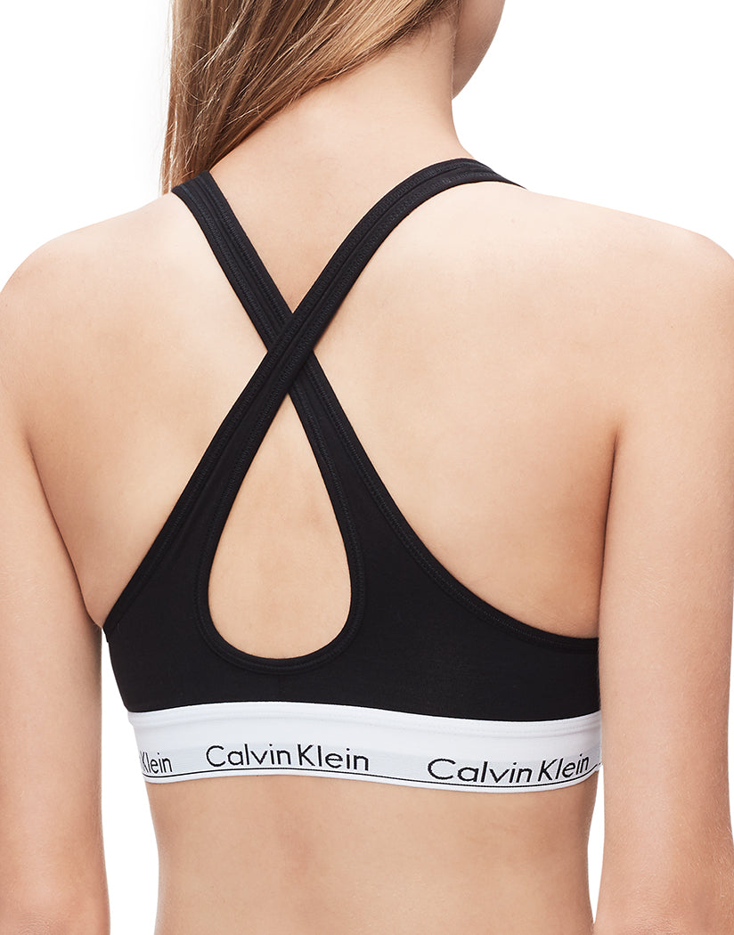 Calvin Klein Modern Stretch-cotton Bralette In Black