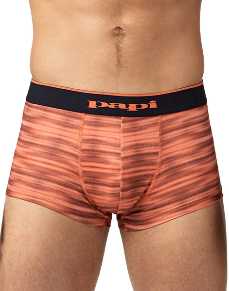 New Papi Men's Brazilian Cut Plaid and Solid Underwear Trunks (2 Pack)