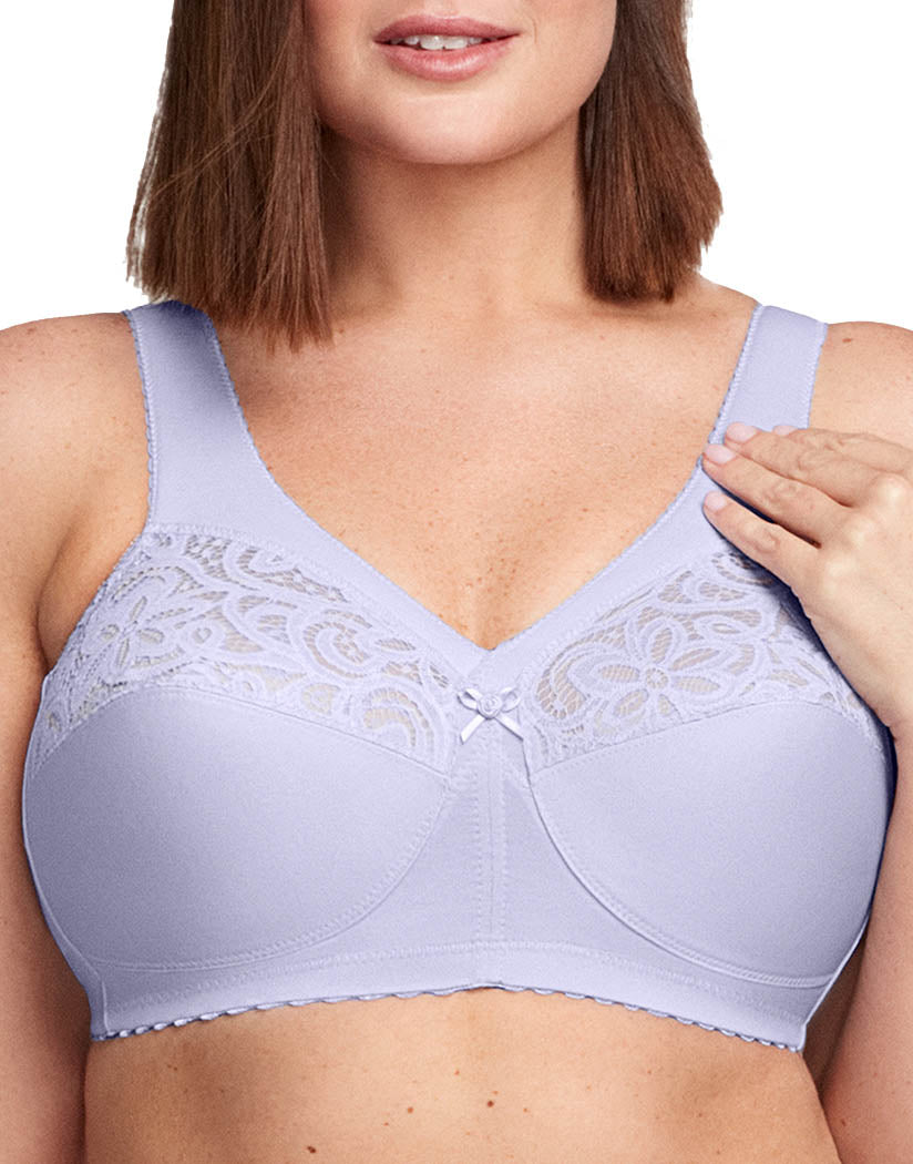 Glamorise Magiclift Cotton Support Wire-Free Bra - Lilac