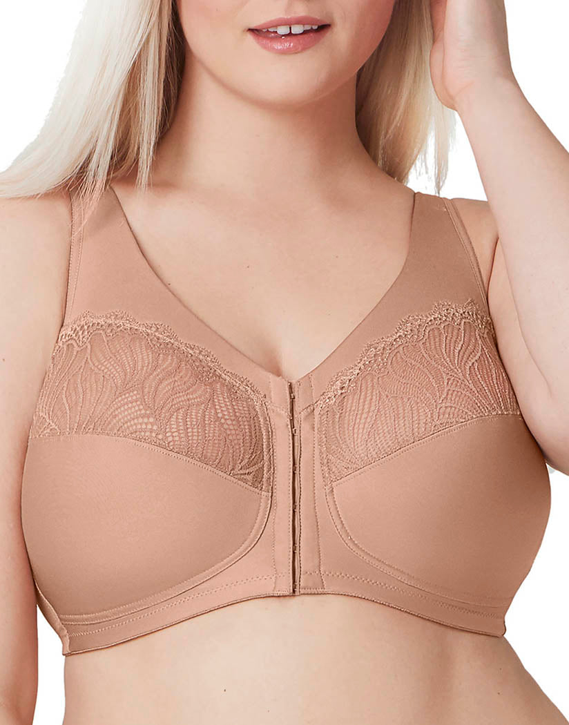Beige Lace Bralette With Front Detail Size Small