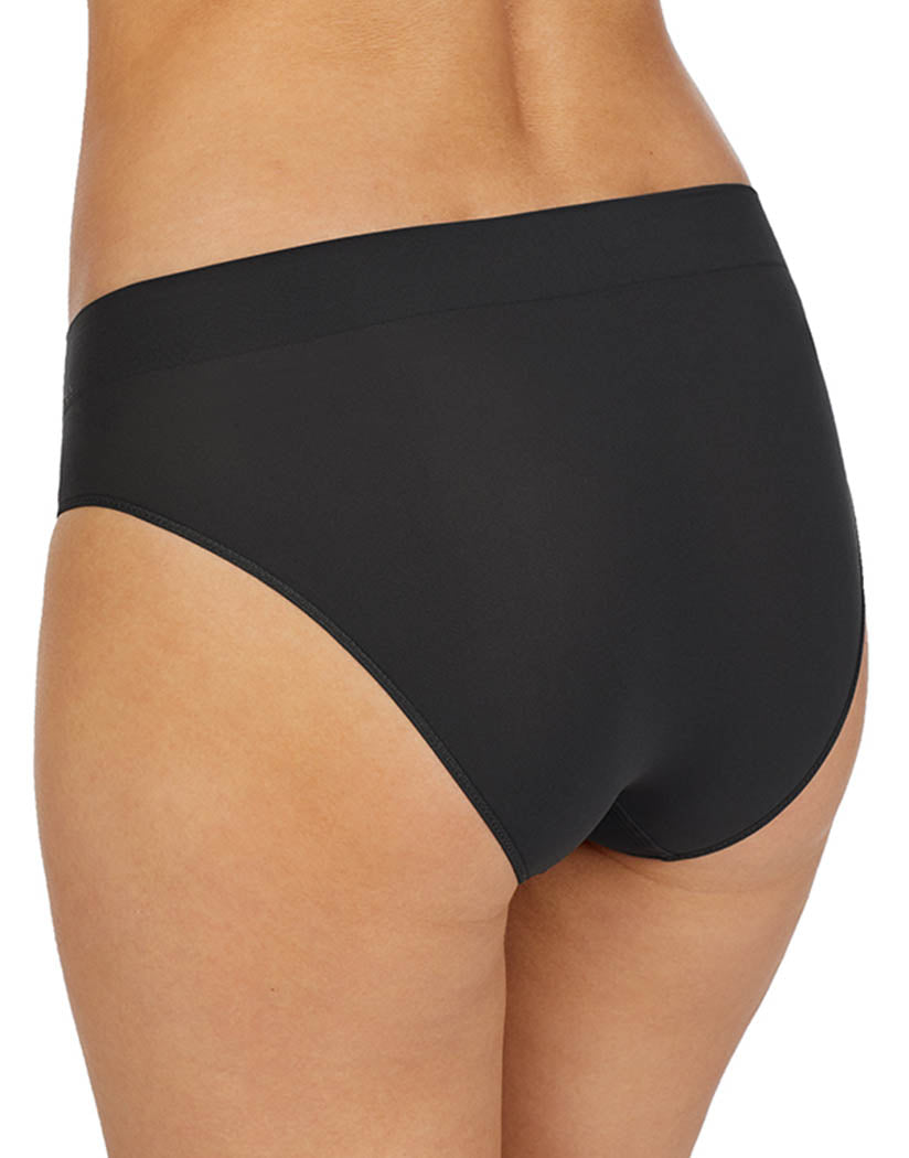 DKNY Women's Seamless Litewear Thong Panty, Black, Small