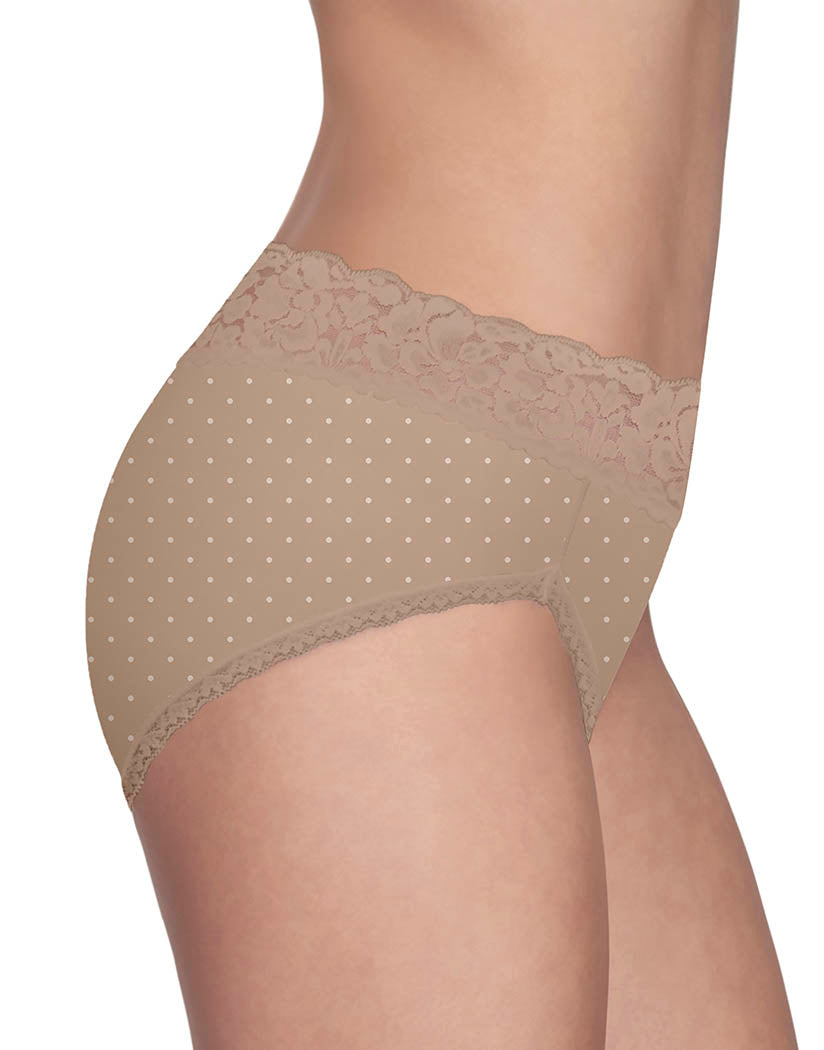 Buy Floral Print Briefs with Lace Waistband