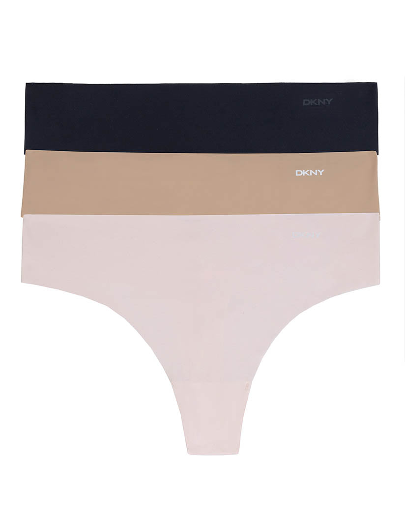 Hanes Originals Women's 3pk Ribbed Boy Shorts - Black/Beige S