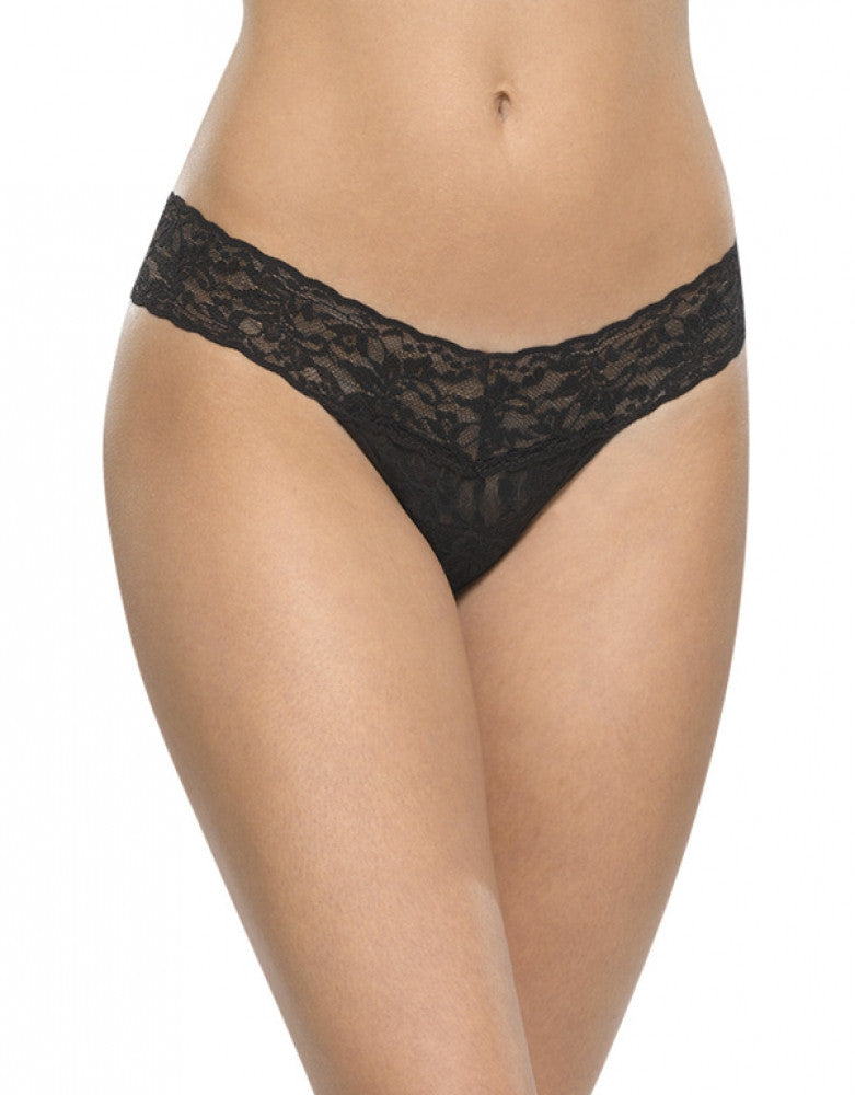 HANKY PANKY Lace-trimmed cotton-jersey low-rise briefs