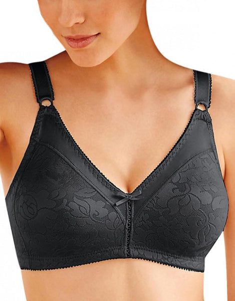 Womens Double Support Spa Closure Wirefree Bra(3372)-Porcelain-36B