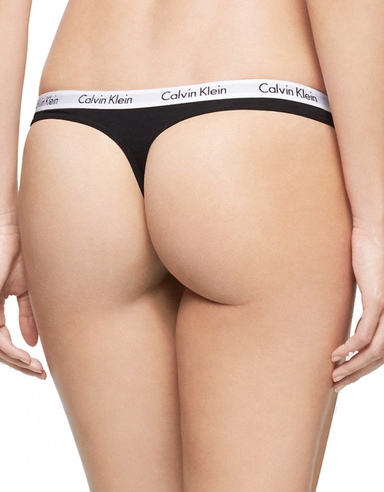 CALVIN KLEIN Women`s 3 Pack Cotton Thong Underwear Panty Perfect