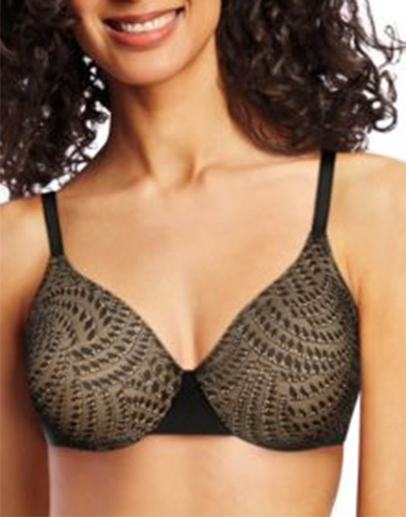 Bali One Smooth U Smoothing and Concealing Underwire Bra Black