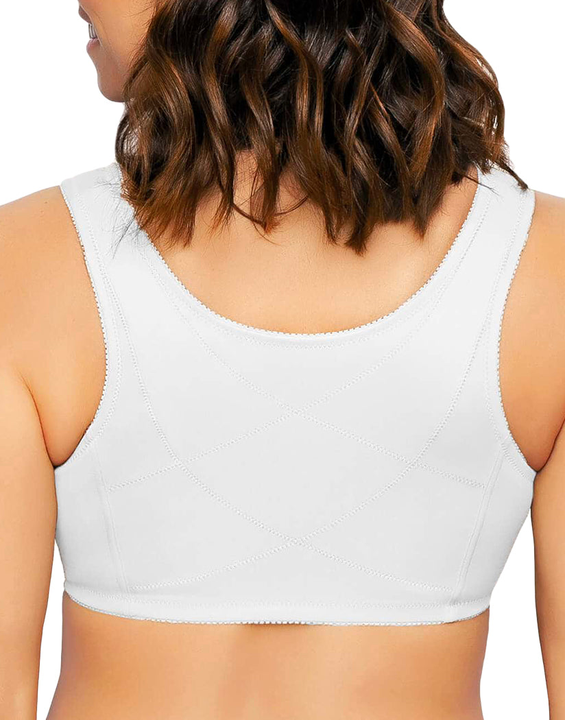 Women's Cotton Plus Size Front Closure Wireless Support Posture Bra