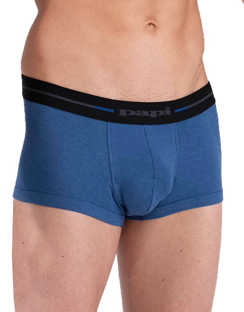 papi Mens Brazilian Microflex Trunk Boxer Briefs 2PK Comfort Fit Underwear  Small 