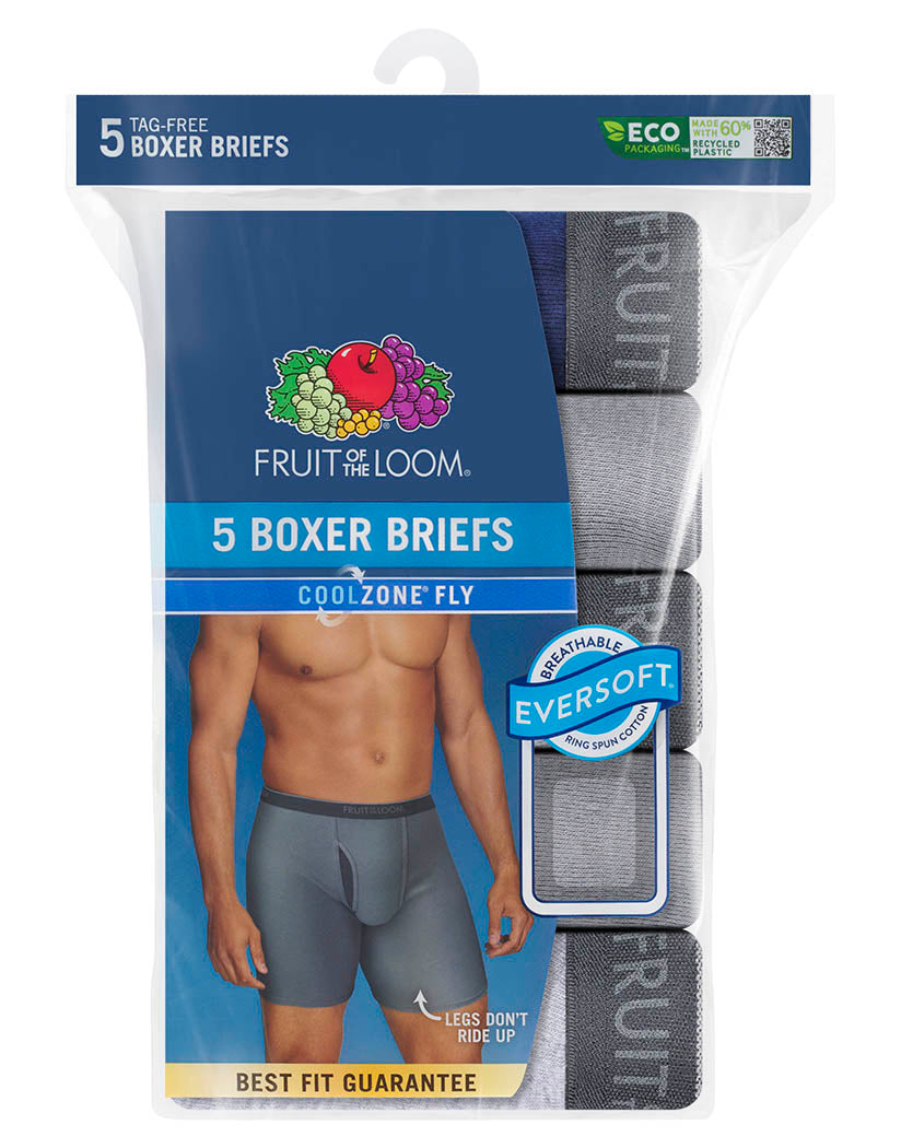 Fruit of the Loom Boys CoolZone Boxer Briefs, 5-Pack, Sizes S - XL 