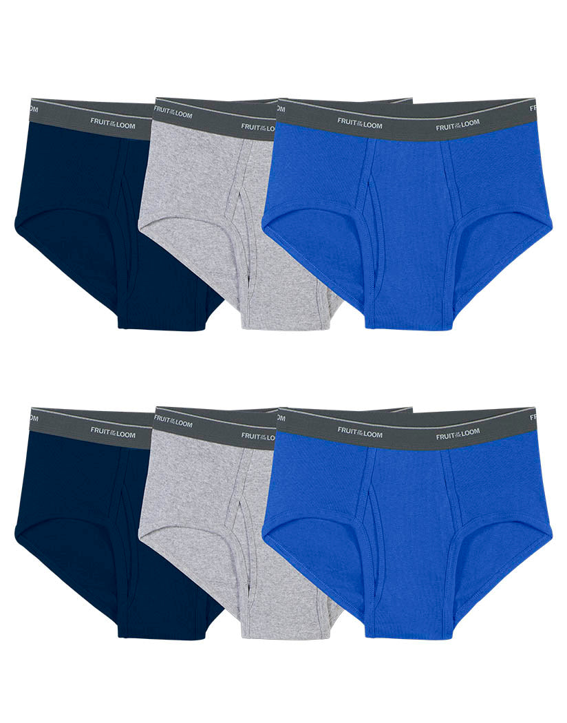 Fruit of The Loom Boy's Briefs / Assorted Colour Pack / 6 Pairs
