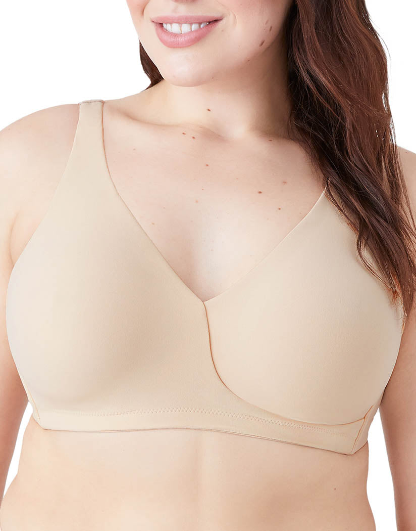 Brand New Wacoal How Perfect Full Figure Wireless Bra Color: Sand Style:  852389