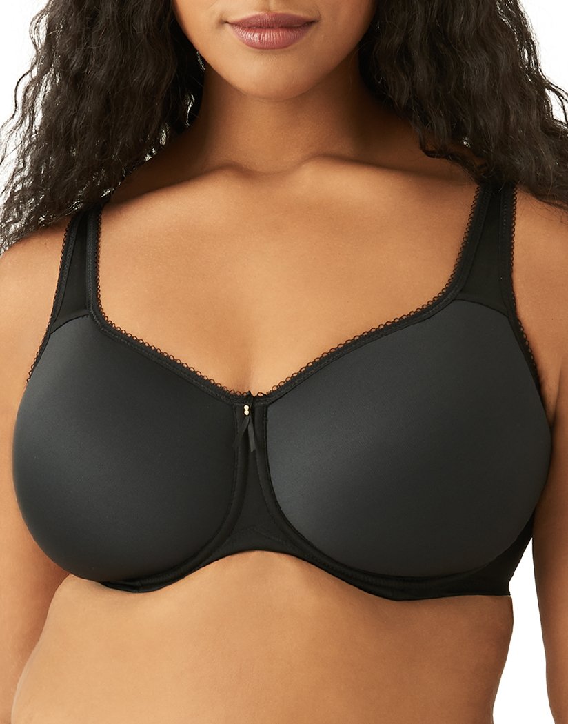 Wacoal Basic Beauty Spacer Underwire T-Shirt Bra in Black - Busted