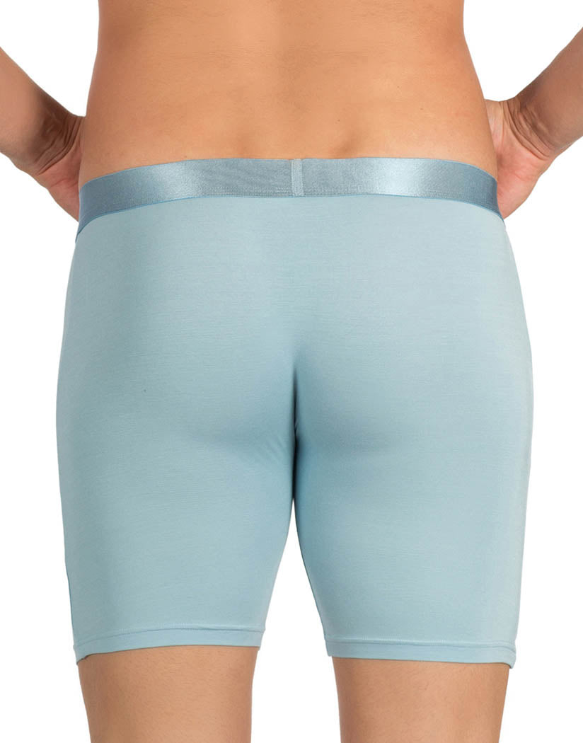 Tommy Hilfiger Men's Underwear Slim Fit Woven Boxer, Ice, Medium