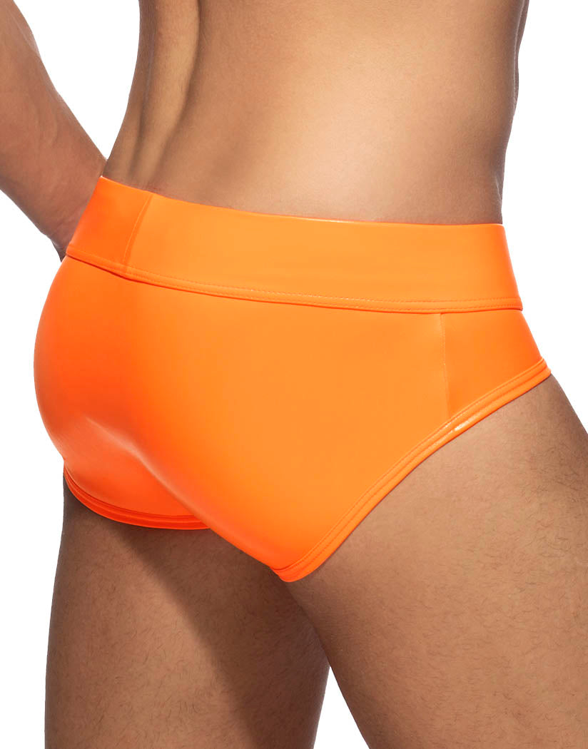 Garçon - Mens Underwear - Briefs for Men - Neon Orange Brief - Orange - 1 x  SIZE S : : Fashion