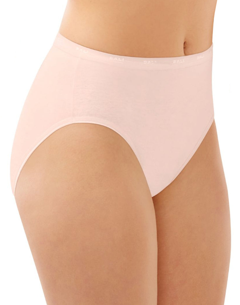 BALI 8372 CREAM Nylon Brief Bikini Panties Underwear High Waist