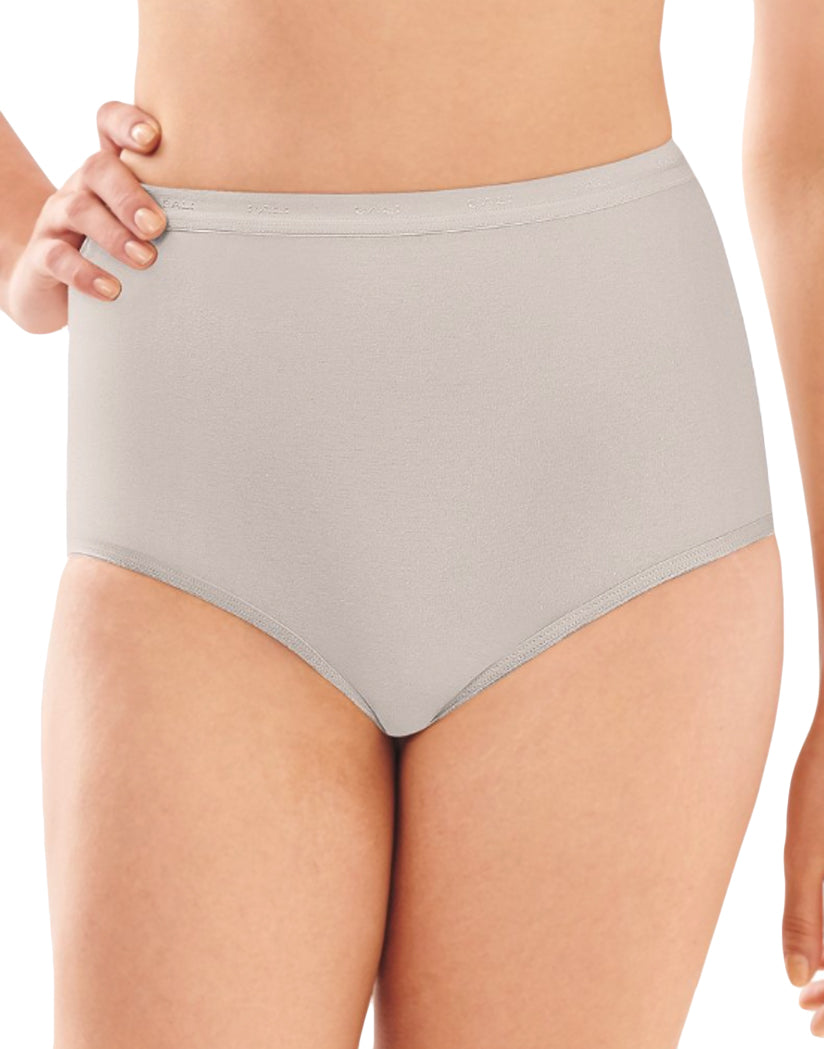 Seamless Square Cut Underwear Gym Shorts in Heather Grey cotton-lycra