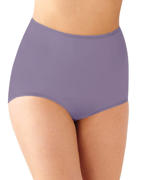 Sz 6 Bali Panty, NOS Stretch Stripe Scamp Purple Style 2436, Nylon