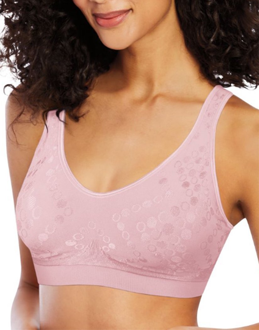 Bali Double Support Wireless Bra, Lace Bra with Stay-in-Place