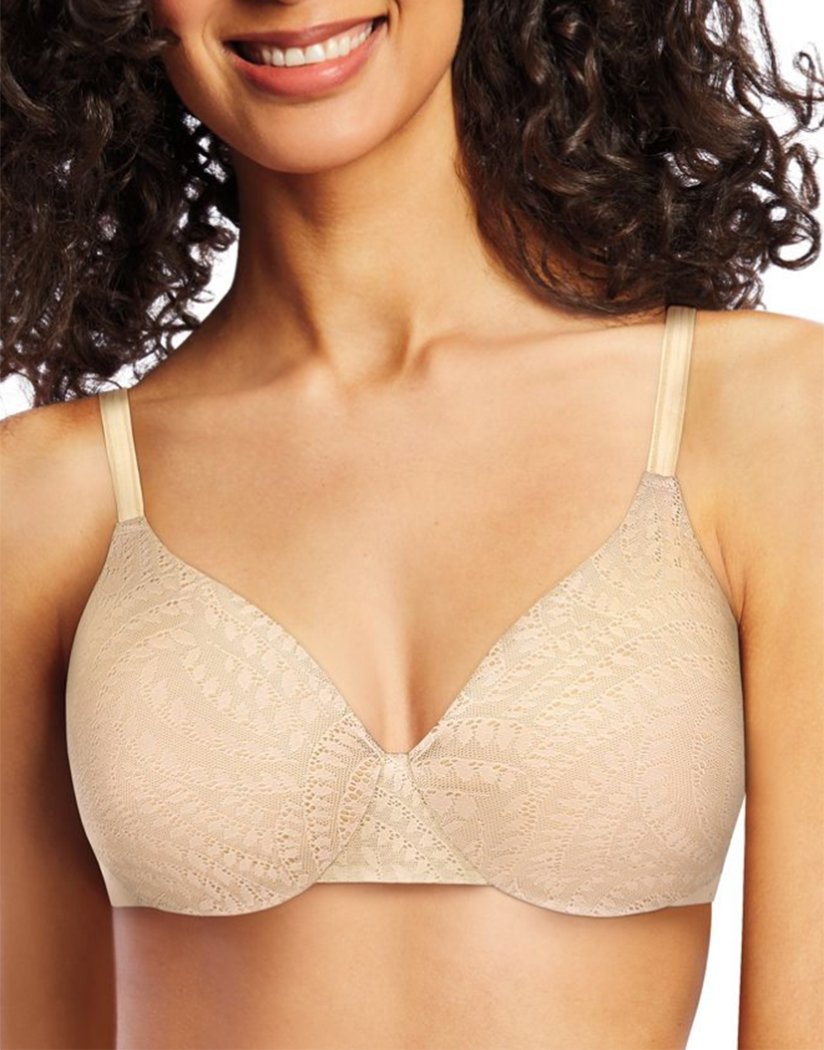 Bali Smoothing & Concealing T-Shirt Bra Underwire DF3W11 Concealing Petals  40DD 19585769431