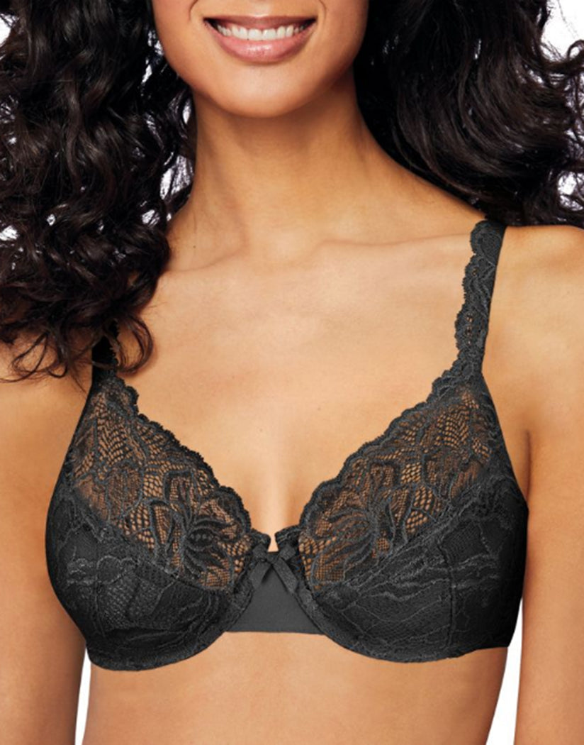 Bali Lace Desire Underwire Bra Women's Adjustable Comfort-U Straps V  Neckline DF6543