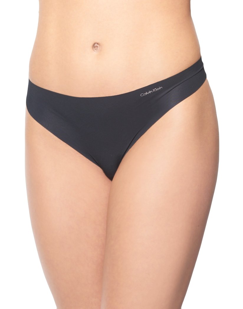 Seamless Lingerie Second Skin Invisible Thong - Black L - 99
