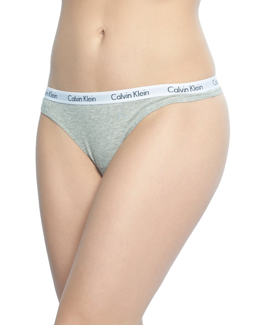 Tommy Hilfiger Womens Iconic Cotton Thong Grey
