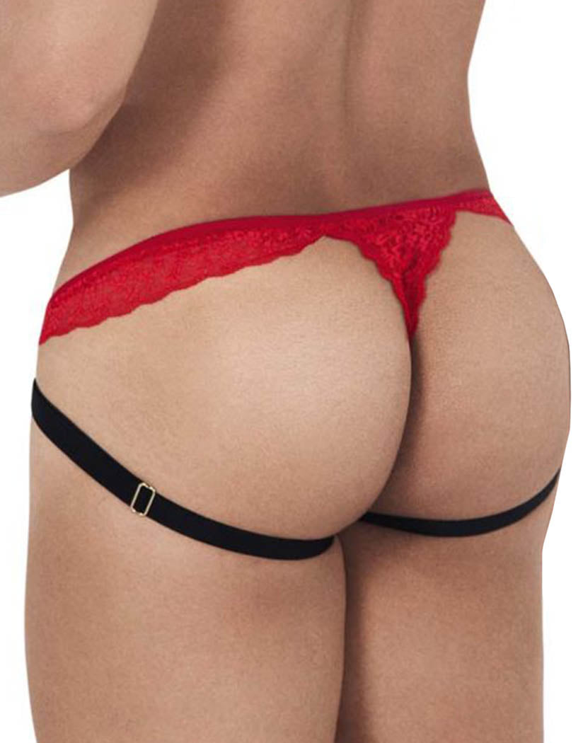 CandyMan Red Lace Thong - Sexy Men's Underwear - CandyMan Fashion