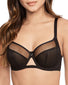 Black Front Victory Balcony Bra