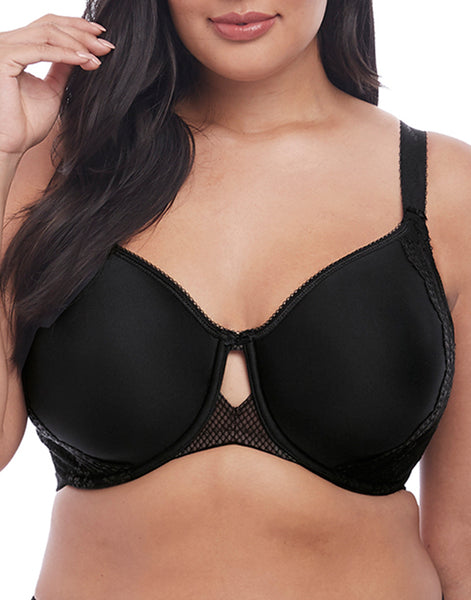 Elomi Women's Etta Underwire Convertible Bandless Bra, Black, 44F :  : Clothing, Shoes & Accessories
