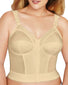 Beige Front Exquisite Fully Front Close Longline Posture Bra 5107530